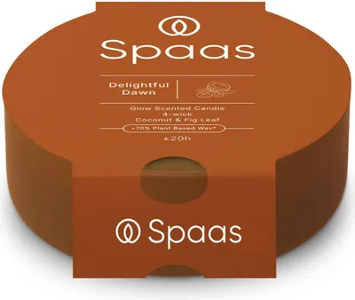 Produktbild von Spaas Glow Duftkerze, 4 Dochte, 20 Stunden, Delightful Dawn
