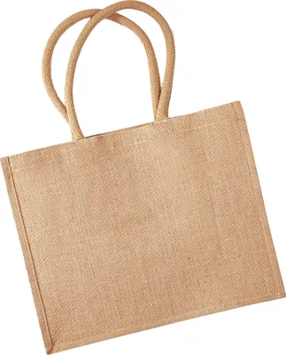 Produktbild von Westford Mill Jute-Einkaufstasche, 21 Liter BC1542 (Einheitsgröße) (Natur)