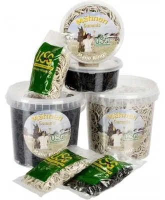 Productafbeelding van USG Manenelastiekjes 100 gram Wit