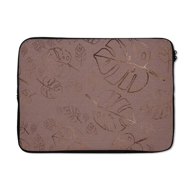 Produktbild von MuchoWow® Laptop Hülle 13 Zoll Muster - Rot - Bronze - Luxus Laptoptasche - Laptophülle - Sleeve - Rundumschutz