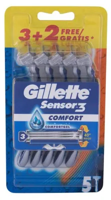 Produktbild von Gillette Sensor3 Comfort Einwegklingen für Herren, 5 Stück