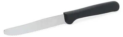Immagine prodotto di Coltelli da tavola con manico nero, lama di 11 cm, confezione da 12 pezzi, per uso domestico