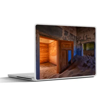 Produktbild von MuchoWow® Laptop Aufkleber Sticker Cover Tür - Sand - Wüste - Architektur 36.5x27.5 cm - Laptop-Sticker