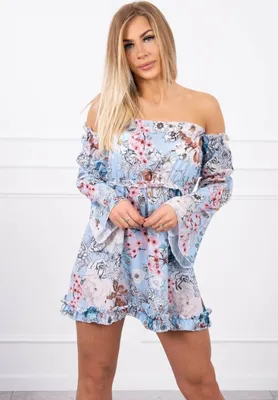 Produktbild von Kesi Geblümtes Kleid für Frauen Cuned Blau Universal