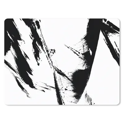 Produktbild von MuchoWow® Mauspad Mousepad Farbe - Schwarz - Abstrakt 23x19 cm - Mousepads - Maus Mat - Pad - Mausunterlage - Schreibtischunterlage - Mauspad