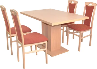 Produktbild von Essgruppe 5-teilig "Madrid" mit Säulentisch