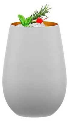 Image de Stölzle Lausitz Becher 6er Set 465 ml matt schwarz und gold Wassergläser 3520012 | EAN 4012632224620 | HAN 352 00 12 EL096