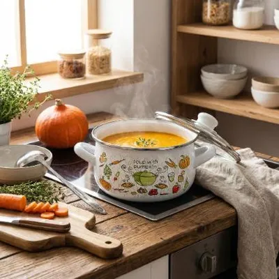 Produktbild von Emaillierter Topf Emalia Polska Pleszew Lumino 20 cm 4,2 l