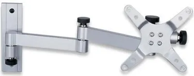 Zdjęcie produktu dla Techly ICA-LCD 104, 33 cm (13"), 76,2 cm (30"), 75 x 75 mm, 100 x 100 mm, -15 - 15°, Srebrny