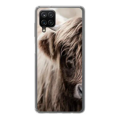 Produktbild von MuchoWow® Handyhülle Schutzhülle Hülle für Samsung Galaxy A12 Schottischer Highlander - Kuh - Vlies Silikon Softcase Handy Hülle - Bild