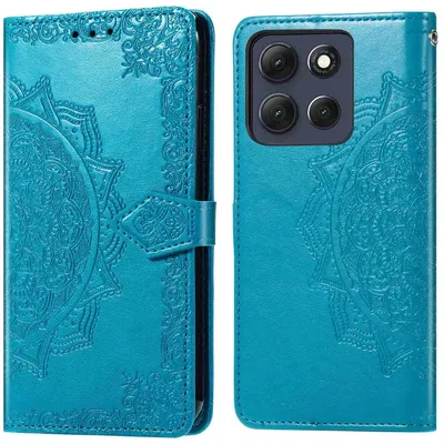Imagen del producto de Funda libro Mandala para Motorola Moto G86 - Turquoise
