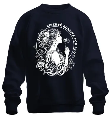 Productafbeelding van Liberté Égalité For Statement Sarcasme Trui, Marineblauw, Maat M
