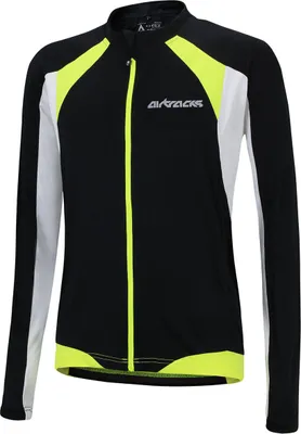 Produktbild von Airtracks Fahrradtrikot Langarm Pro T schwarz-weiß XL