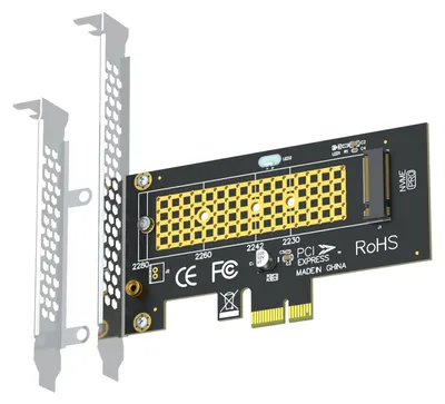 Obrázok produktu pre Adaptér GLOTRENDS PA09-X1, prepojenie M.2 NVMe (formát 2230/2242/2260/2280) na PCIe X1