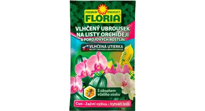 Obrázok produktu pre Vlhčený obrúsok na listy orchideí a izbových rastlín Floria