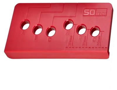 Produktbild von SOTECH Montageschablone für Balkontürgriff SEJA II