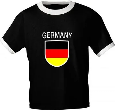 Produktbild von T-Shirt mit Print - Germany - 73340 versch. Farben zur Wahl - Gr. S-XXL Color - schwarz Größe - M