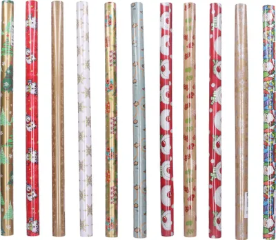 Produktbild von Geschenkpapier 0,7 x 2 m Weihnachten Mix 3