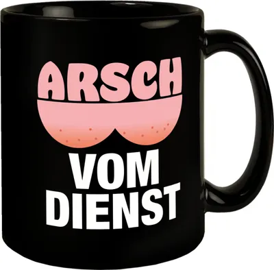Produktbild von Arsch vom Dienst Tasse mit Hintern