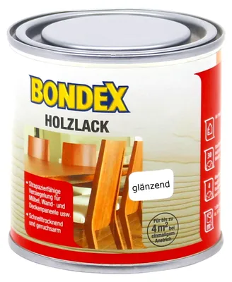 Produktbild von Bondex Holzlack glänzend 0,25L Klarlack Holz Lack Möbellack Versiegelung innen