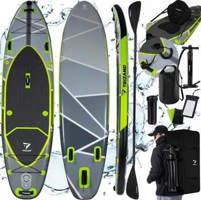 Produktbild von Brett Sup 335Cm - Pomp. Mit Paddel, Sitz, Freebies, 185-258L, Max 170Kg