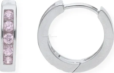 Produktbild von JuwelmaLux Creolen für Kinder 925 Silber rosa JL10-06-1216