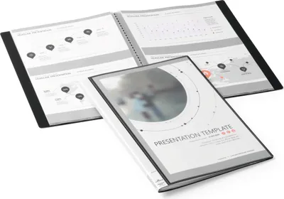 Image de DURABLE Protège-documents DURALOOK® PLUS A4 10 pochettes, Noir, 243101