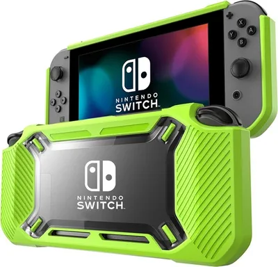 Image de Housse de protection en silicone antidérapante pour Switch(Green)