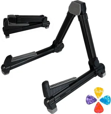 Produktbild von Famanu Gitarrenständer Klappbar - Für Akustikgitarre, Bass und Ukulele