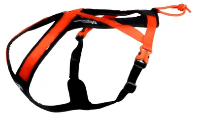 Produktbild von Hundegeschirr Rush Harness, Orange/Schwarz