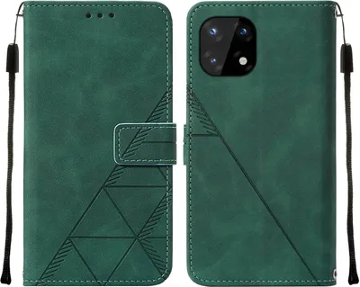 Obrázek produktu pro Flipové kožené pouzdro pro OnePlus 10 Pro peněženkový design pouzdro s embosováním, držákem karet a stojánkem zelené