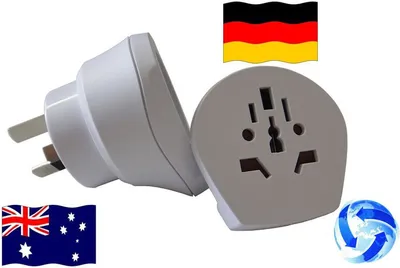 Produktbild von Reiseadapter Urlaub Reise Stecker Welt auf Australien + Deutschland - Kombi-A...