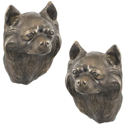 Produktbild von Art-Dog Wandbüste Kurzhaar-Chihuahua I – Bronzepulver-Harz-Guss