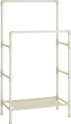 Zdjęcie produktu dla Stojący wieszak na ubrania biały 83 cm