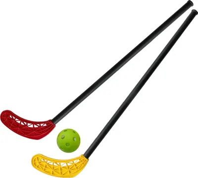 Immagine prodotto di Set floorball 2x bastone in plastica 95cm + pallina