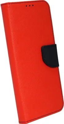 Produktbild von cofi1453® Buch Tasche "Fancy" kompatibel mit XIAOMI REDMI 9T Handy Hülle Etui Brieftasche Schutzhülle mit Standfunktion, Kartenfach Rot-Blau