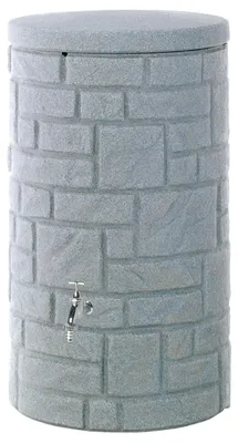 Image de Baril d'eau de pluie gris ARCADO 230 litres