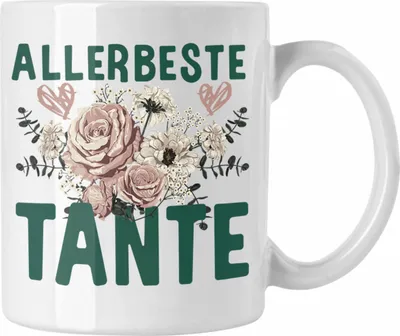 Produktbild von Trendation - Beste Tante der Welt Geschenk Tasse mit Spruch Kaffeetasse für Allerbeste Tante (Weiß)