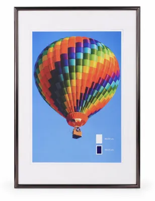 Produktbild von Ideal Life Kunststoff Bilderrahmen Wanddeko Collage Poster Bilder Foto Rahmen - Farbe: Stahl | Format: 40x60