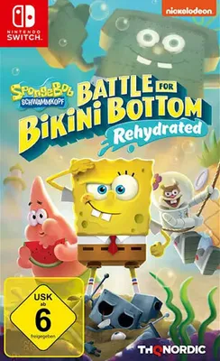 Obrázek produktu pro SpongeBob BFBB Rehydrated Switch CiaB Battle for Bikini Bottom - Code in a Box - THQ Nordic - (Nintendo Switch / JumpN Run)