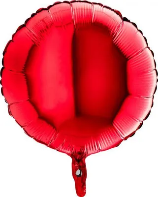 Produktbild von Folienballon - Rund Rot 46 cm, Grabo