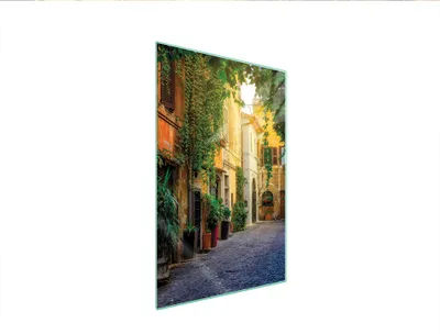 Produktbild von Herdabdeckplatte 35x52 Glaskeramikkochfeld Abdeckung Spritzschutz Glasplatte Deko Schneidebrett Gasse Reihenhäuser