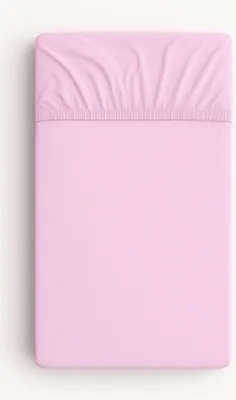 Obrázok produktu pre Bavlnené prestieradlo do detskej postieľky 120x60 cm - ružové