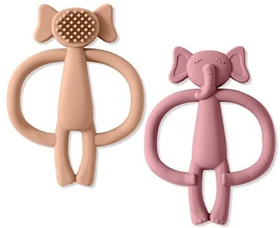 Produktbild von Baby-Bissspielzeug mit Silikon-Beißringen