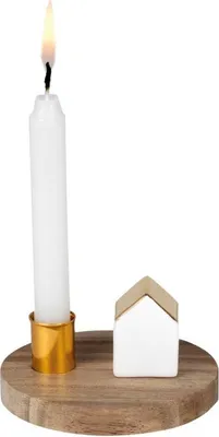 Produktbild von Räder Design Kerzenhalter Lichtgeschichten Haus Weiß-Gold