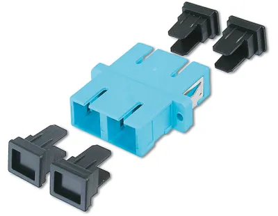 Produktbild von Digitus SC / SC Kupplung, Multimode, SC/SC, Türkis, Multi-Modus, Polymer, Zirkonia-Keramik, 30 Stück(e)