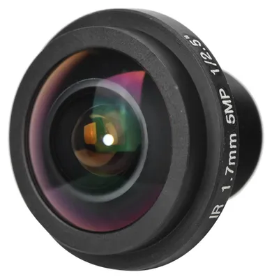 Zdjęcie produktu dla Obiektyw rybie oko, kamera 5MP M12X0.5 170° szeroki do kamer -CCTV - akcesoria do obiektywów