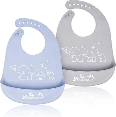 Produktbild von Famanu Silikon-Lätzchen wasserdicht - für Babys und Kleinkinder