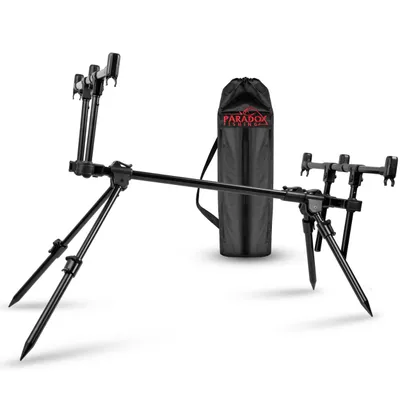 Produktbild von Paradox Fishing Rod Pod für 3 Ruten flexibel verstellbar mit Tasche