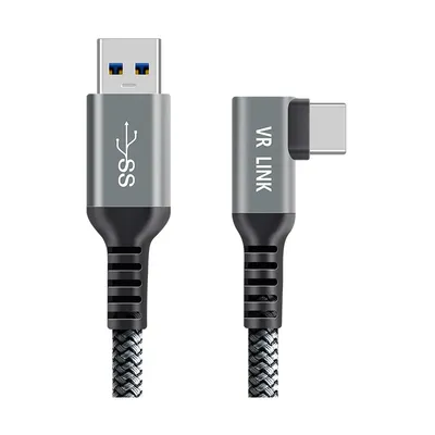 Obrázek produktu pro 7m kabel pro Meta Quest 3, Quest 2, Oculus Link, USB-C 3.2 Gen 1/USB-A kabel, délka 7m, opletený